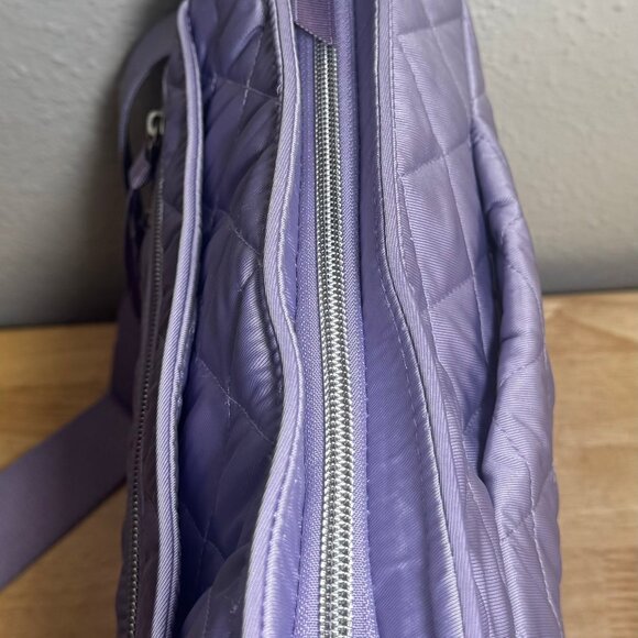 Vera Bradlley Triple Zip Hipster in Performance Twill Lavender Sky - Picture 7 of 11